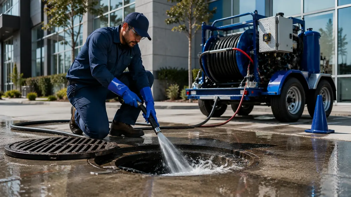 Commercial Hydro Jet Drain Cleaning in Midway City